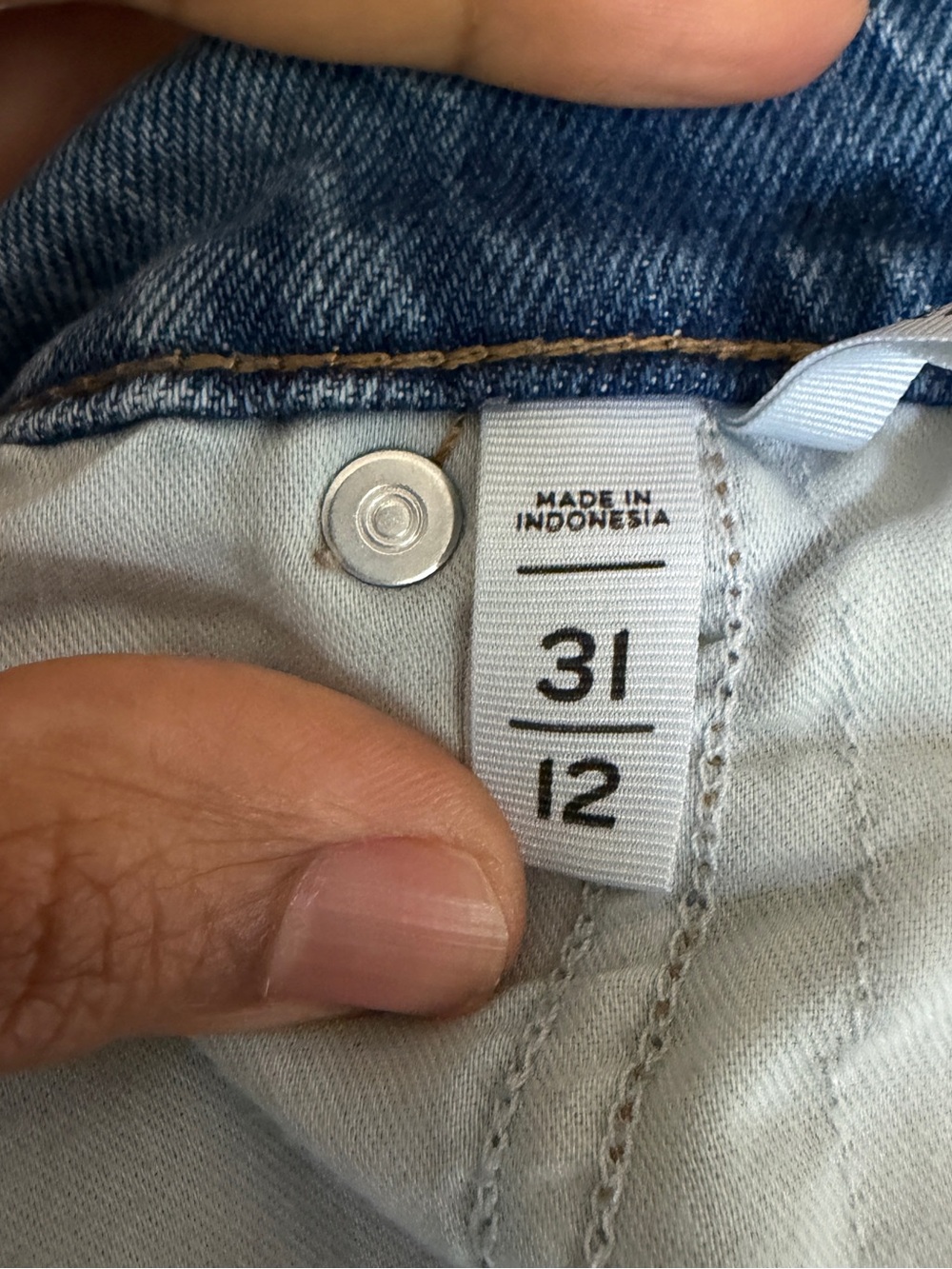 LOFT Women's The Wide Leg Light Blue Jeans Size 31/12 - Picture 4 of 12